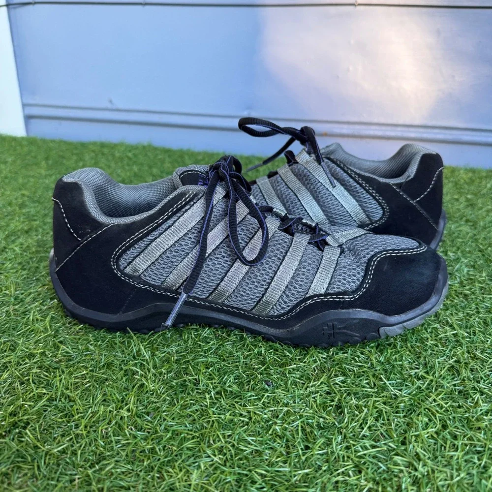 Kuru Quantum Women 7 Black Gray Mesh Orthopedic Hiking Walking Shoes Gorpcore